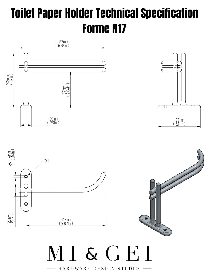 Technical Specification Of Toilet Paper Roll Holder