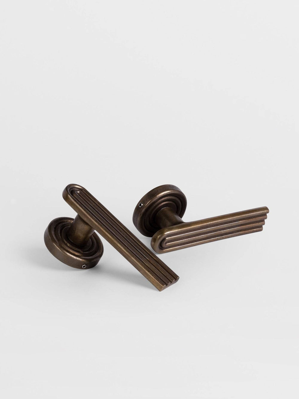 Sets of bronze passage door handle