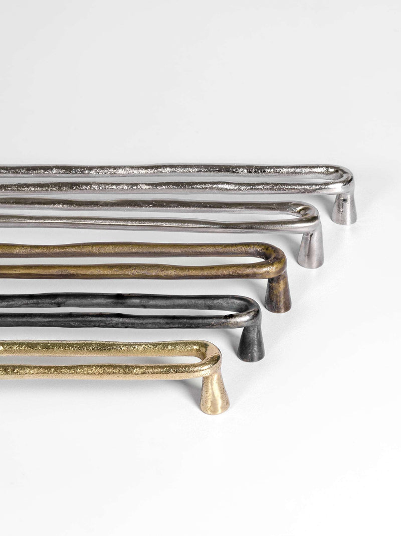 Five sets of natural brass, carbon black, bronze, polished nickel, satin nickel kitchen pull bar handle 