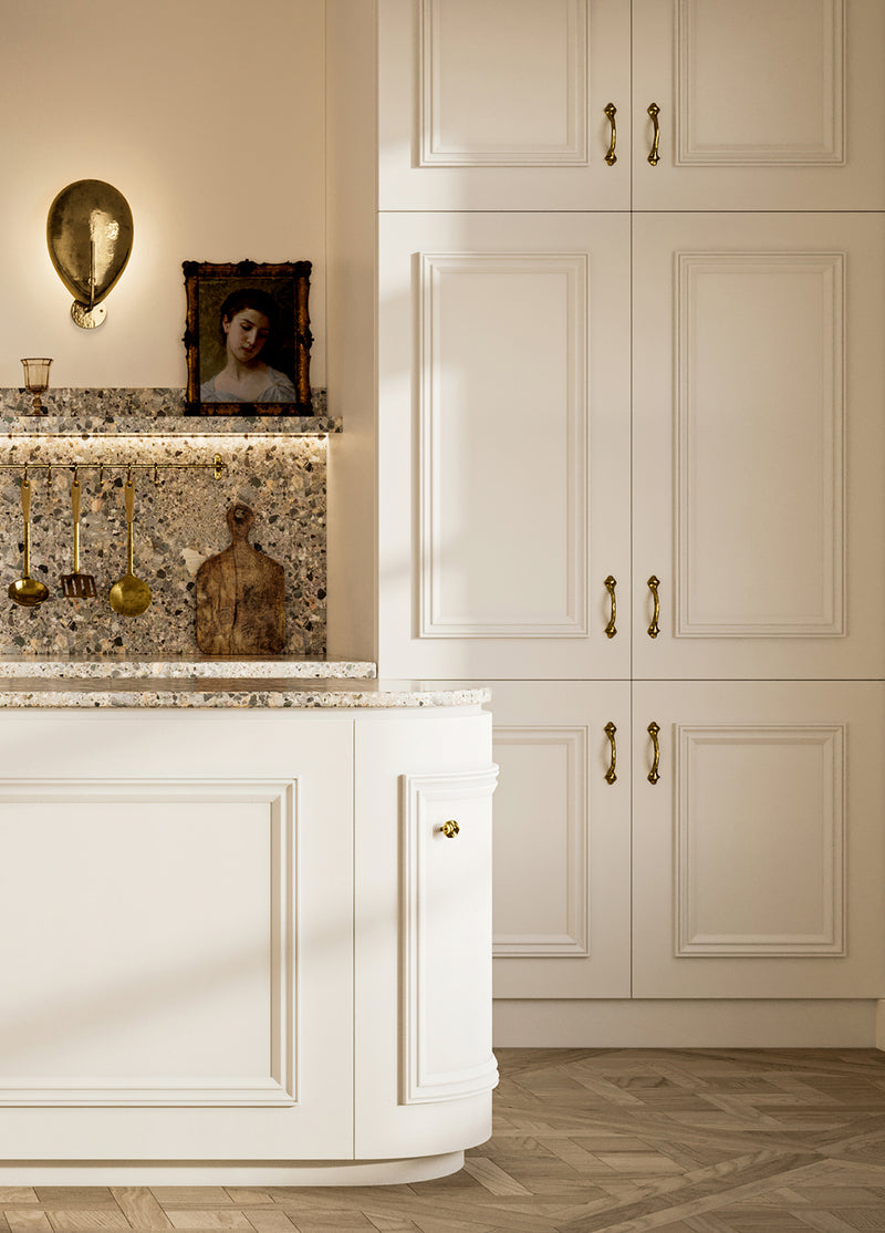 Luxury Brass Kitchen Cabinet