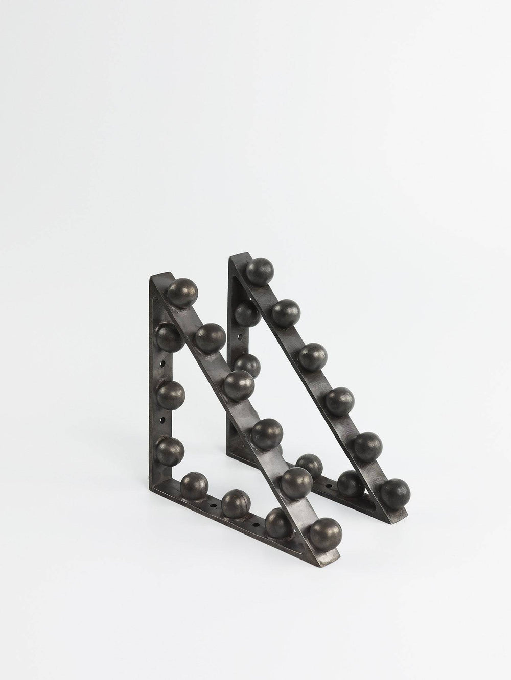 pair shelf bracket carbon black finish