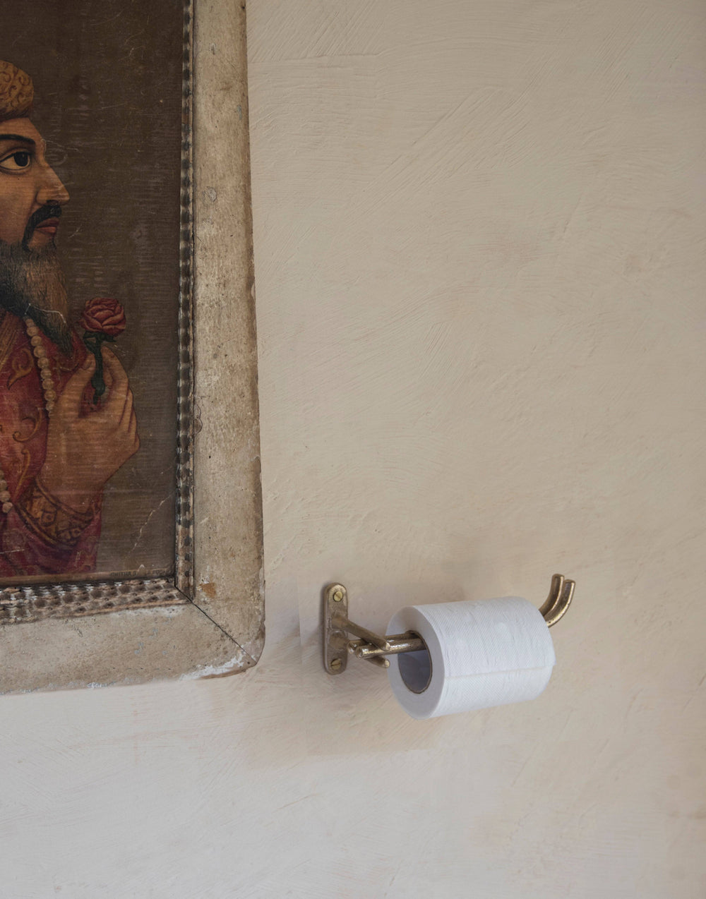 TOILET PAPER ROLL HOLDER Forme N°17 in Brass finish | Mi&Gei