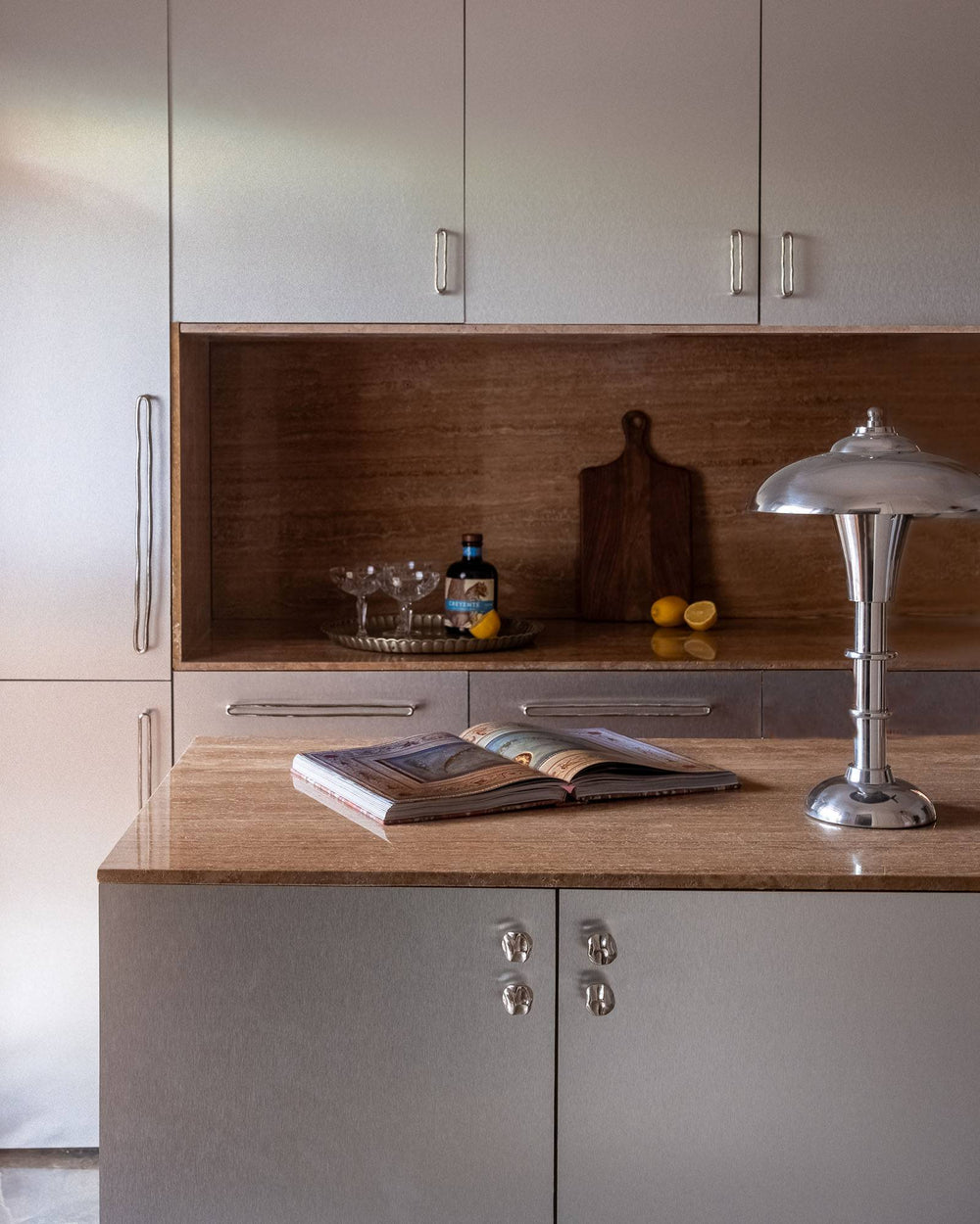 CABINET PULL N°22 - Centers 4.13″ in Nickel finish | Mi&Gei