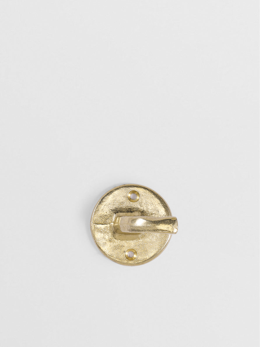 TOWEL HOOK HANGER Forme N°08 in Brass finish | Mi&Gei