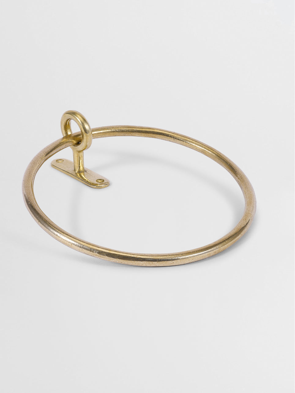 Luxury TOWEL HANGER Forme N°13 in Brass finish — front view | Mi&Gei Hardware Design Studio