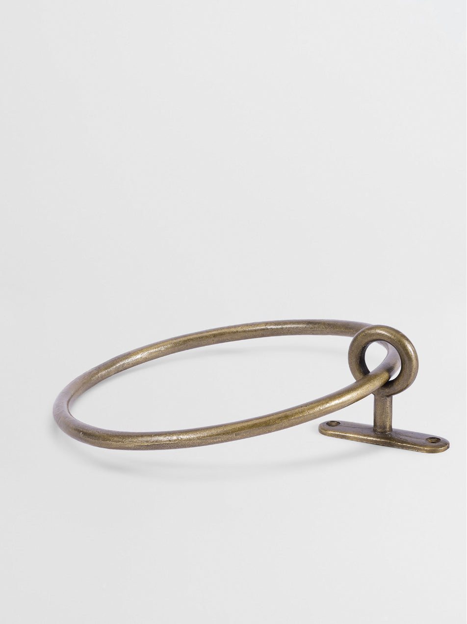 Luxury TOWEL HANGER Forme N°13 in Bronze finish | Mi&Gei Hardware Design Studio | Solid Brass