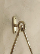 hand towel hanger triangle close up