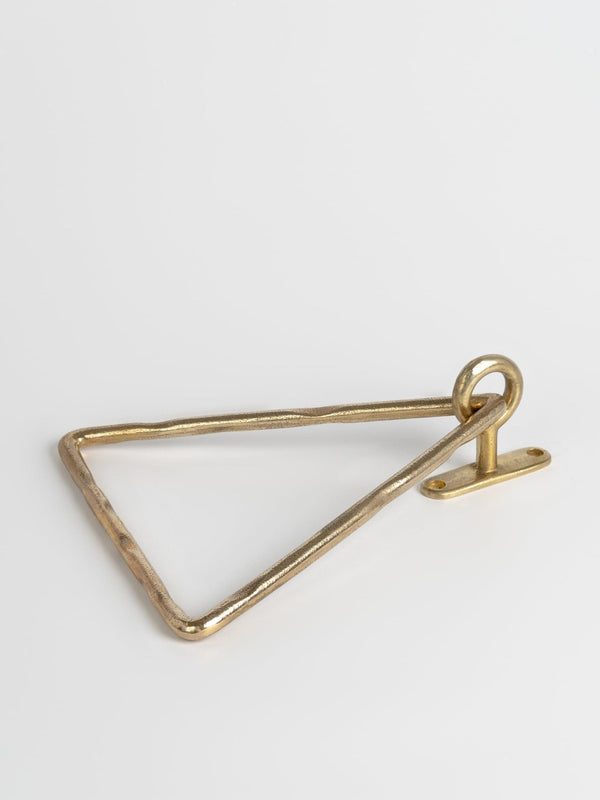 hand towel hanger triangle brass finish