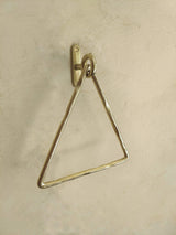 hand towel hanger triangle brass finish