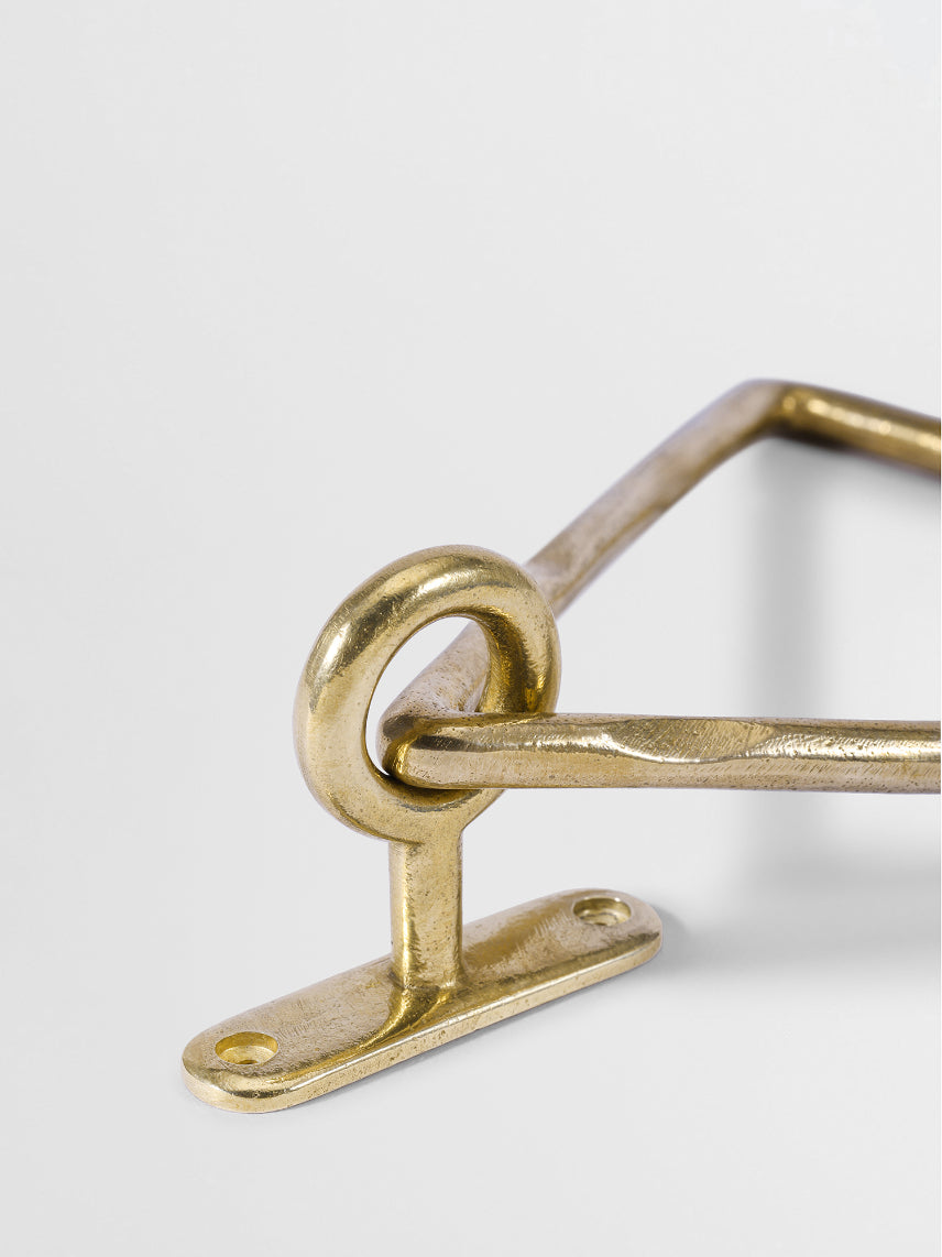Artisan BRASS TOWEL HANGER Forme N°14 in Brass finish | Mi&Gei