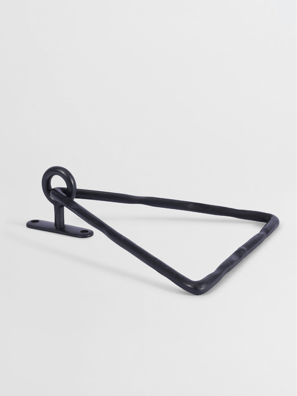 Artisan BRASS TOWEL HANGER Forme N°14 in Carbon Black finish | Mi&Gei