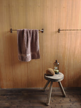 luxury bar towel hanger after installation