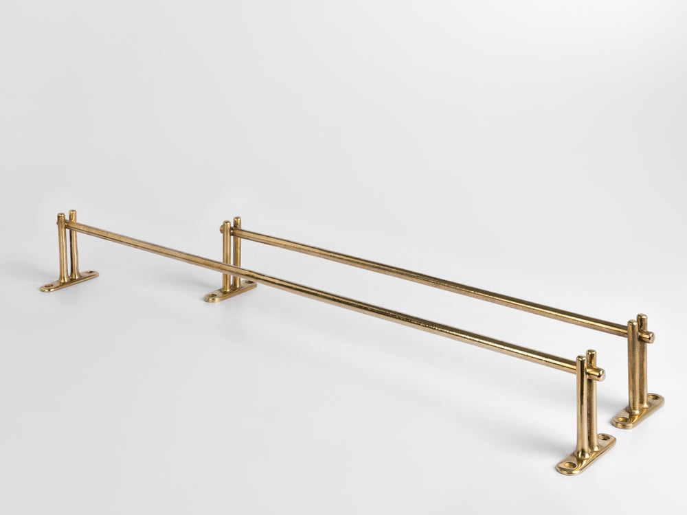 bar towel hanger brass finish