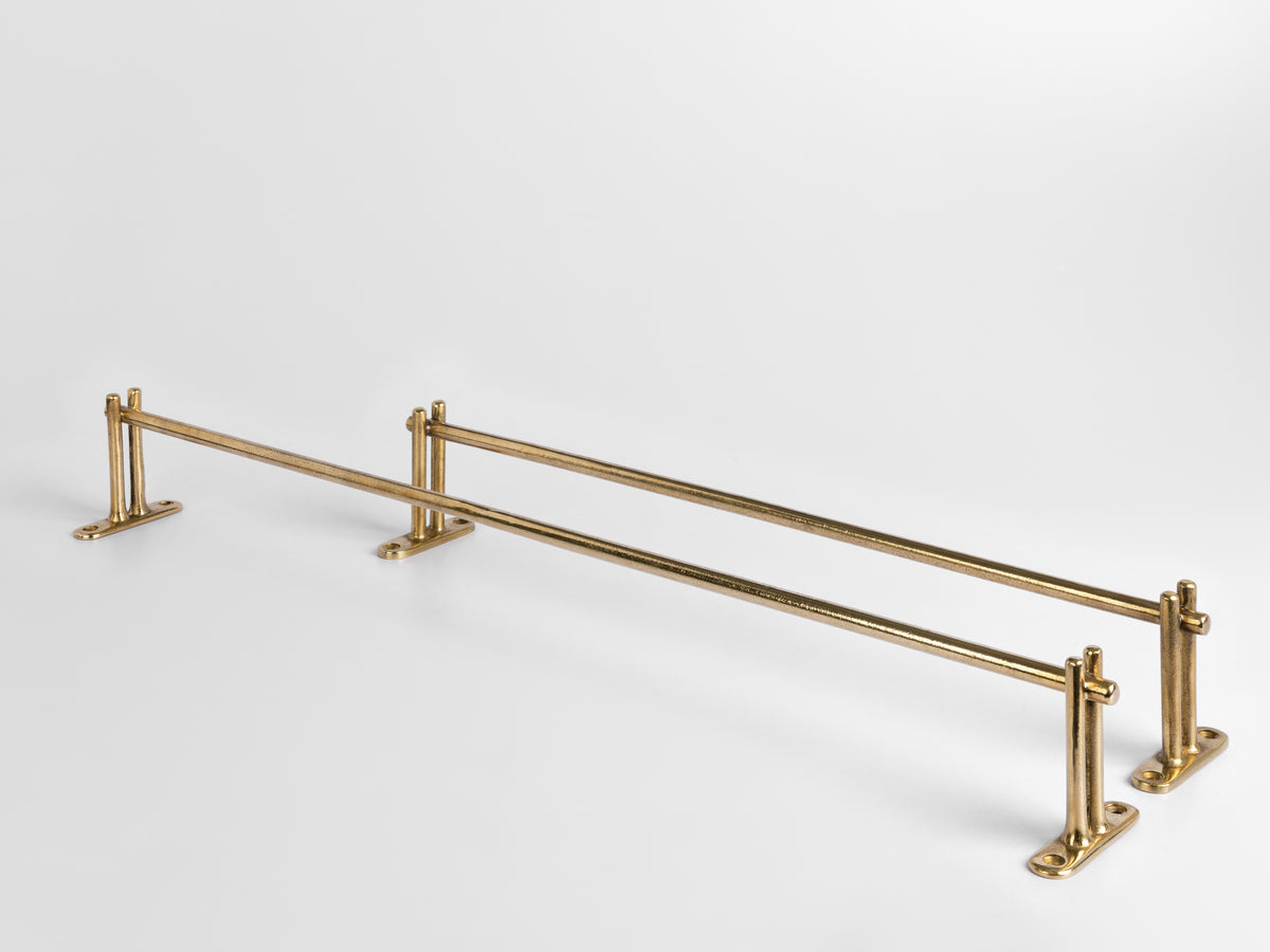 bar towel hanger brass finish