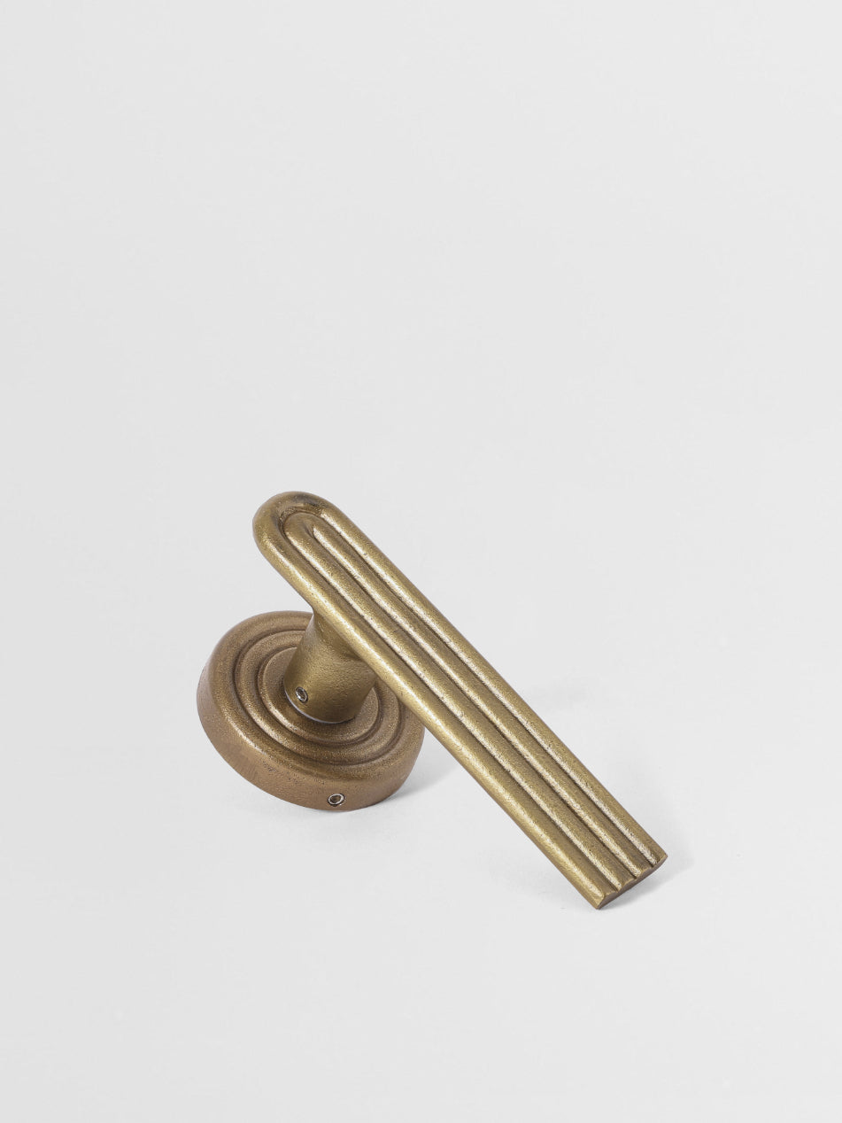 DUMMY DOOR HANDLE Forme N°18 in Champagne Bronze finish | Mi&Gei
