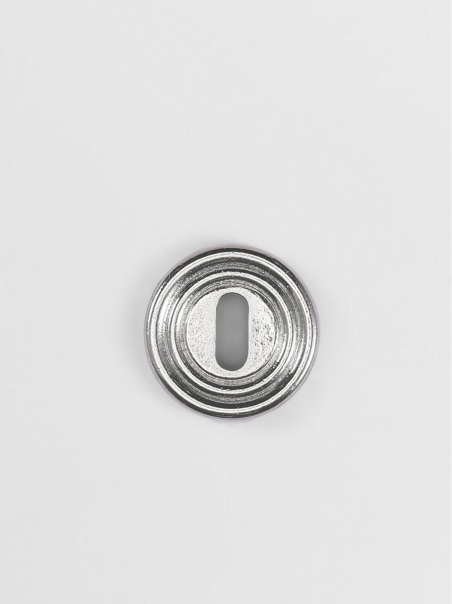 KEY ESCUTCHEON L Forme N18 in Nickel finish | Mi&Gei