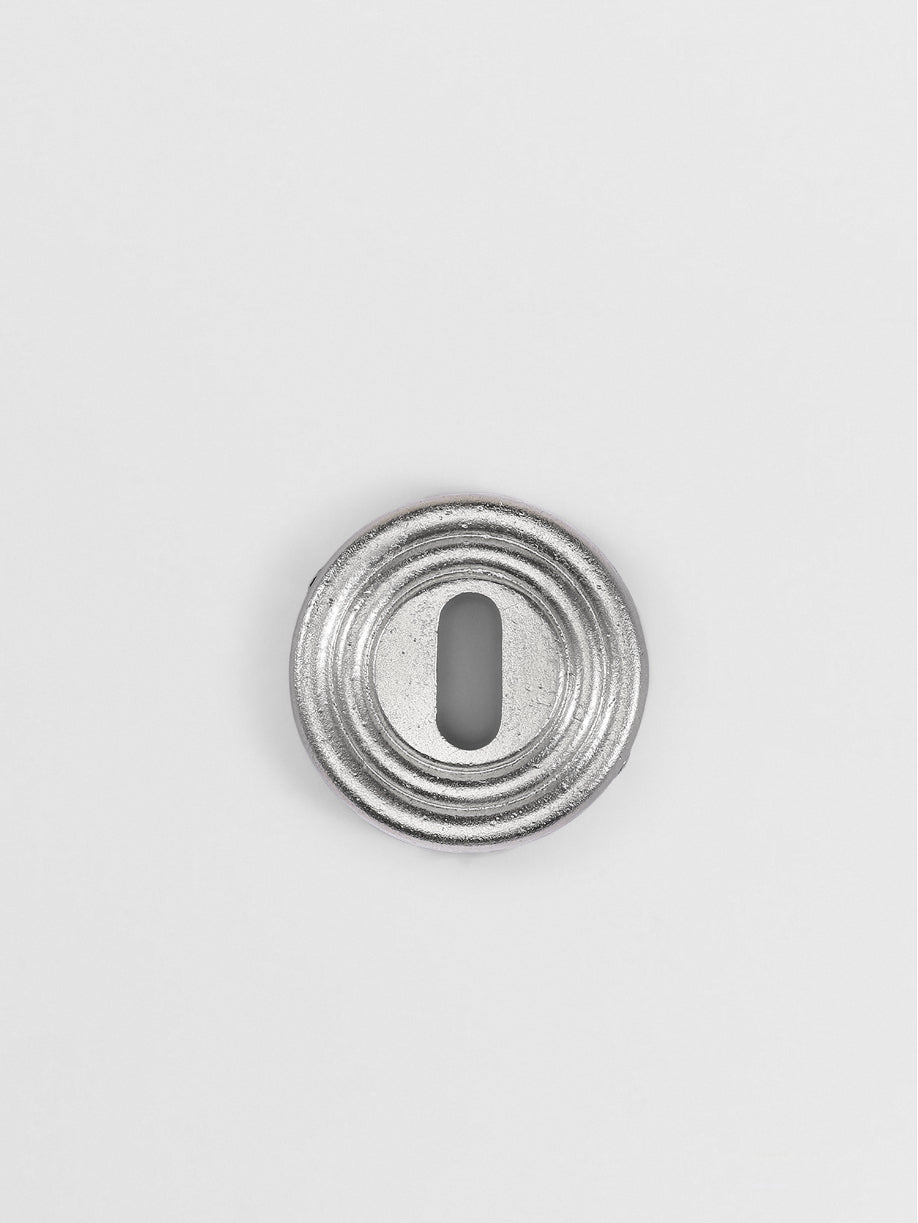 KEY ESCUTCHEON L Forme N18 in Nickel finish | Mi&Gei