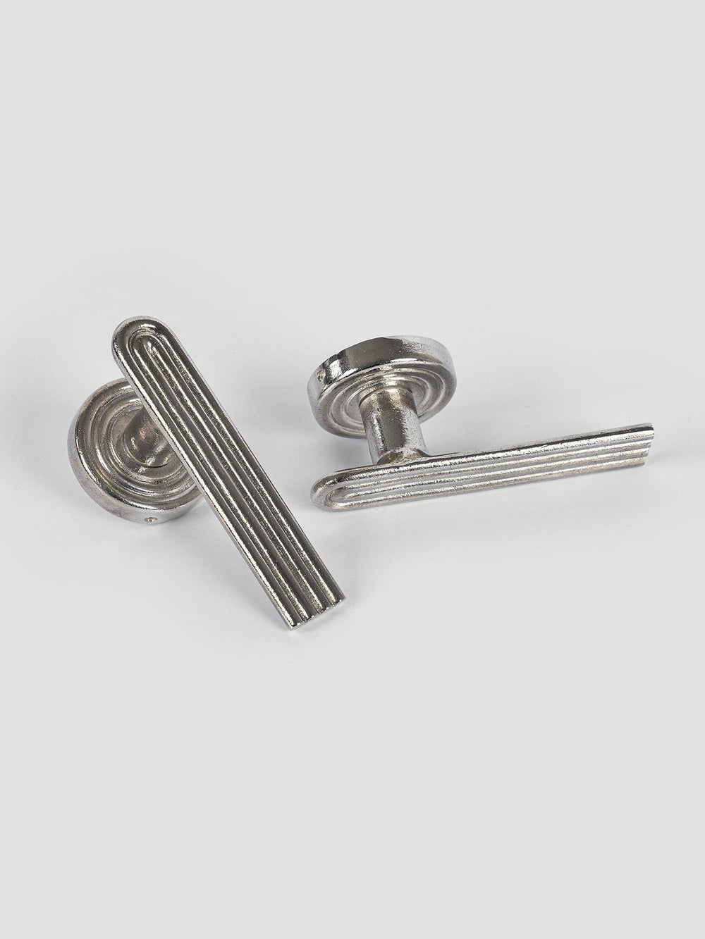 DUMMY DOOR HANDLE Forme N°18 in Nickel finish | Mi&Gei