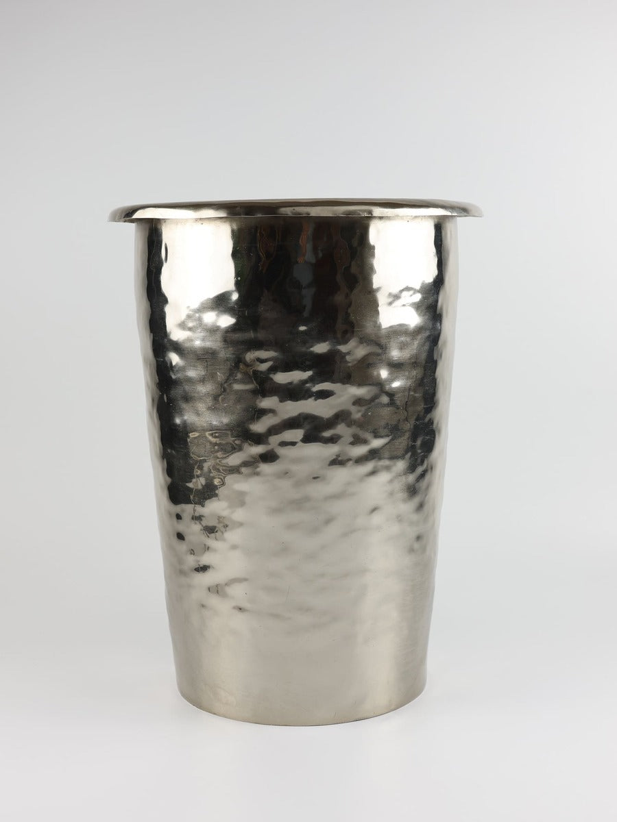 Waste Basket polished nickel finish