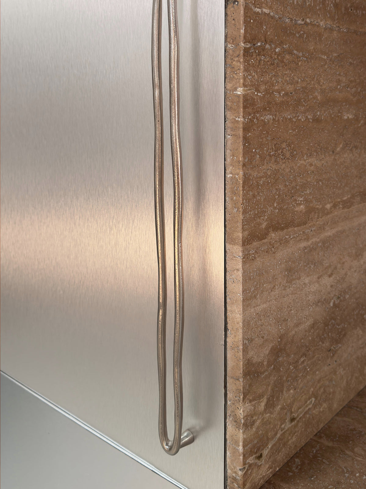 KITCHEN PULL APPLIANCE Forme N°24 - Centers 17.5″ in Satin finish | Mi&Gei