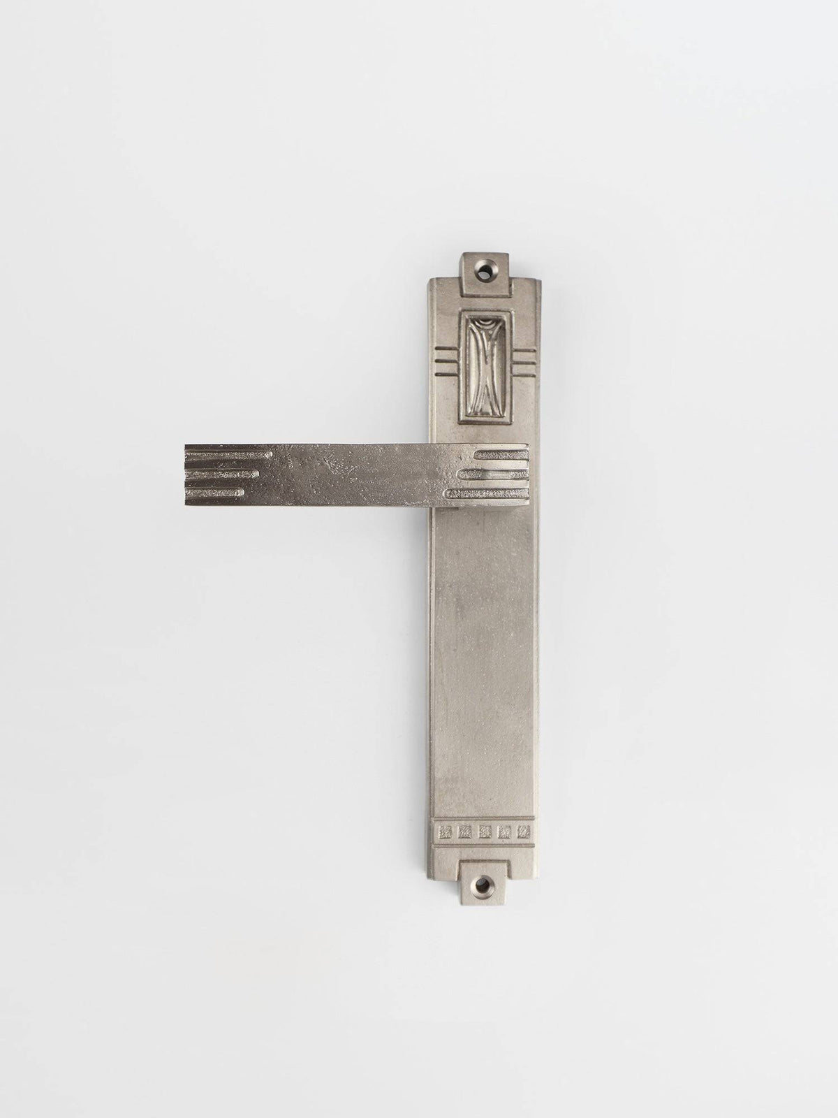 Dummy Door Handle Forme N°27 in Nickel finish | Mi&Gei