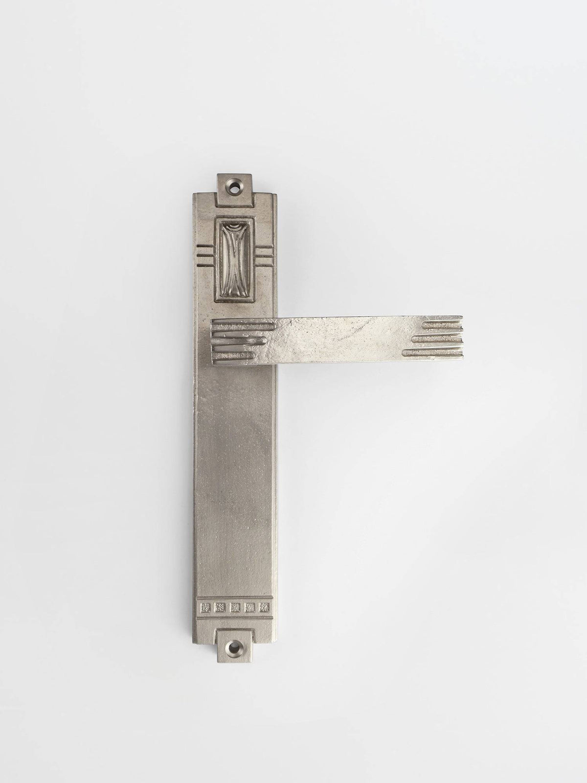 Dummy Door Handle Forme N°27 in Nickel finish | Mi&Gei
