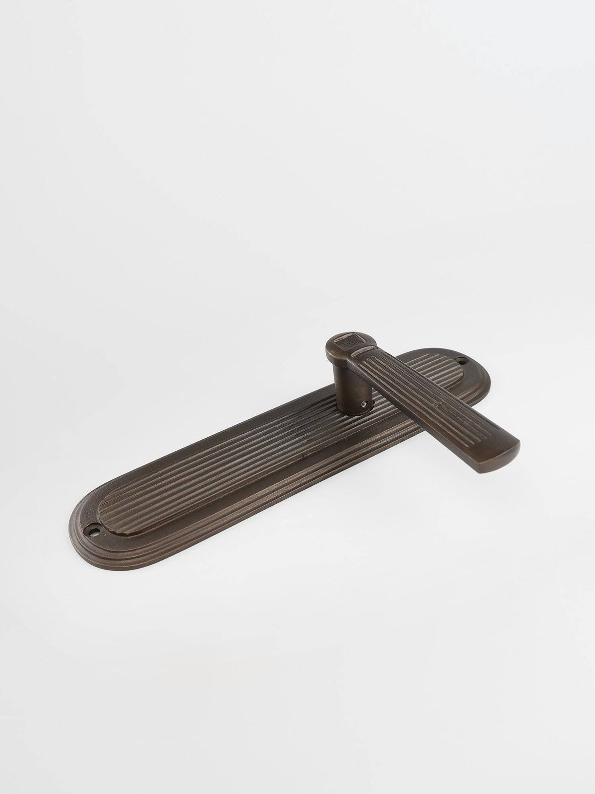 Bronze dummy door handle right