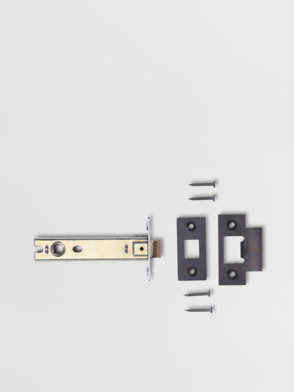 Tubular Spring Latch – 82mm Backset for Residential Interior Doors in Carbon Black finish | Mi&Gei