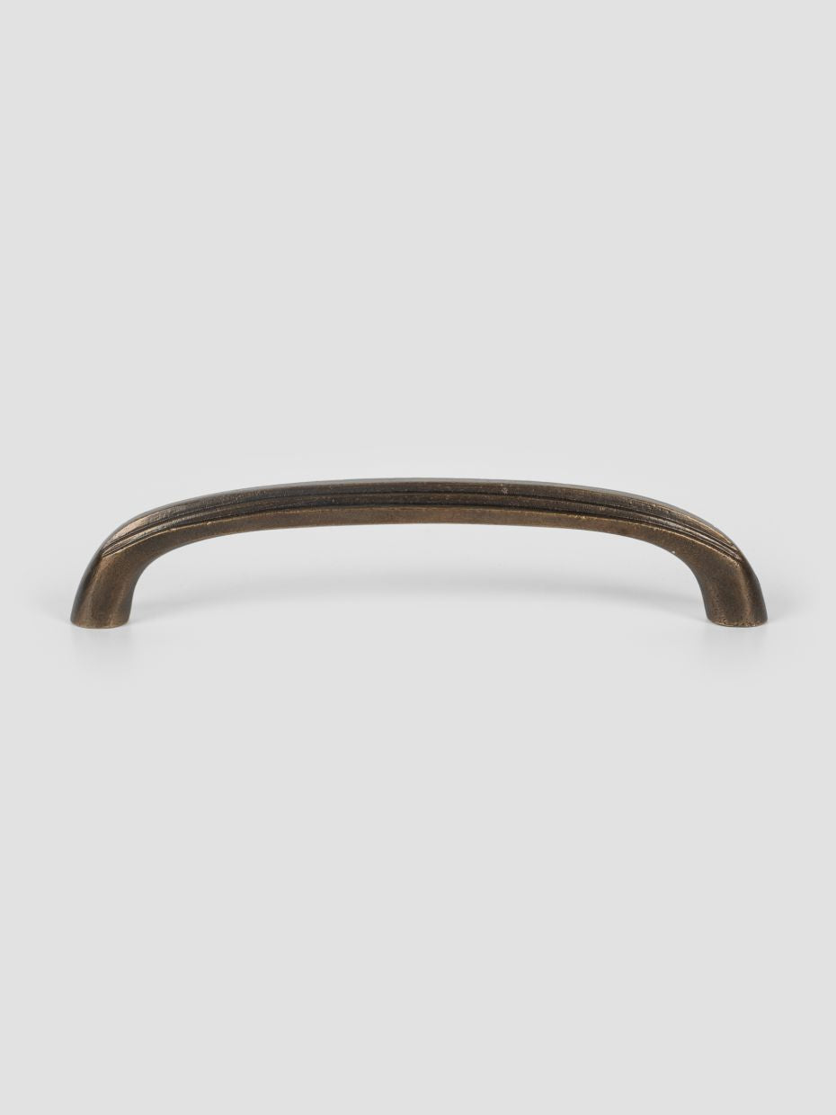 Art Deco Geometric Brass Drawer Pull · Large