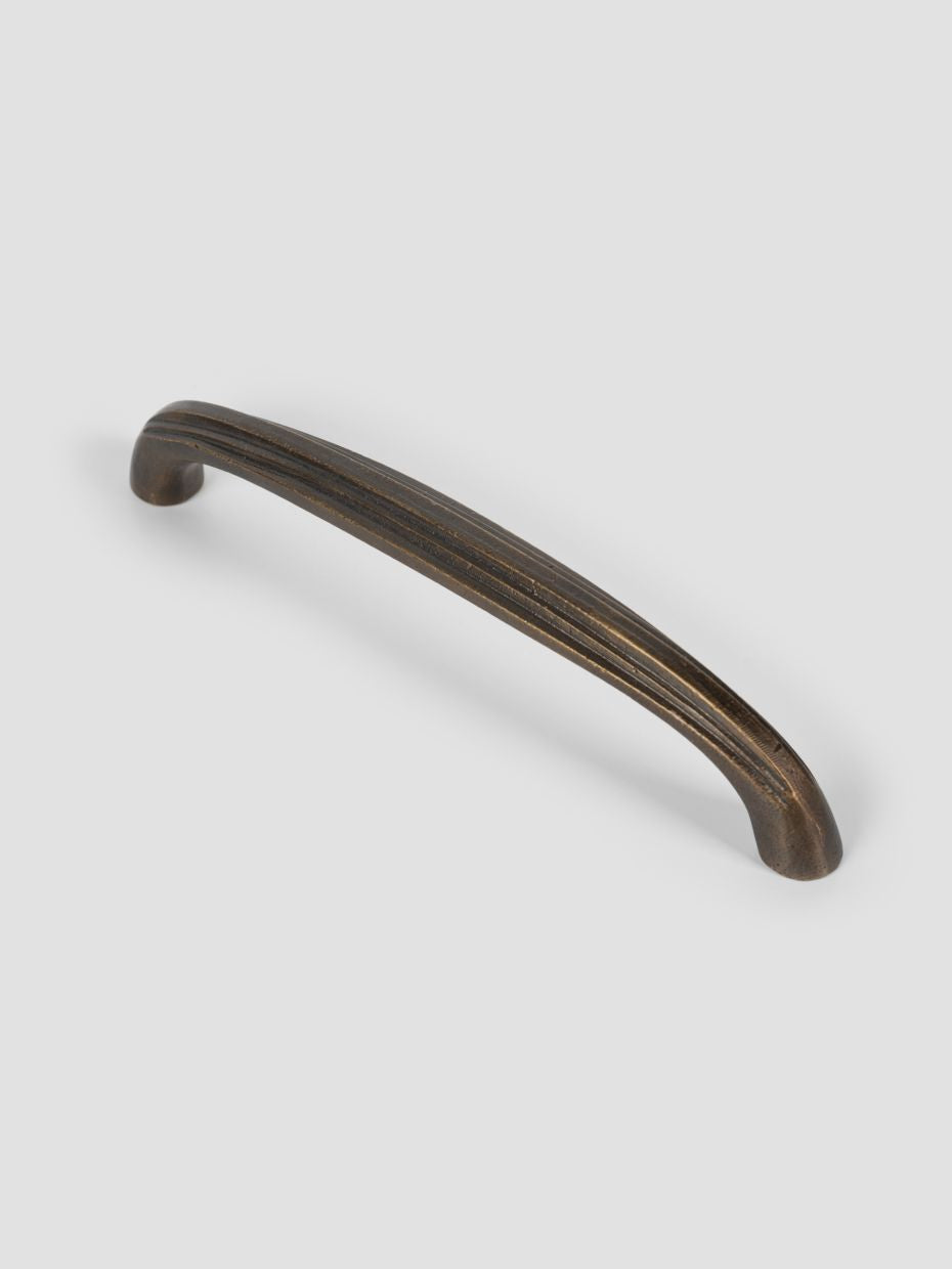 Art Deco Geometric Brass Drawer Pull · Large