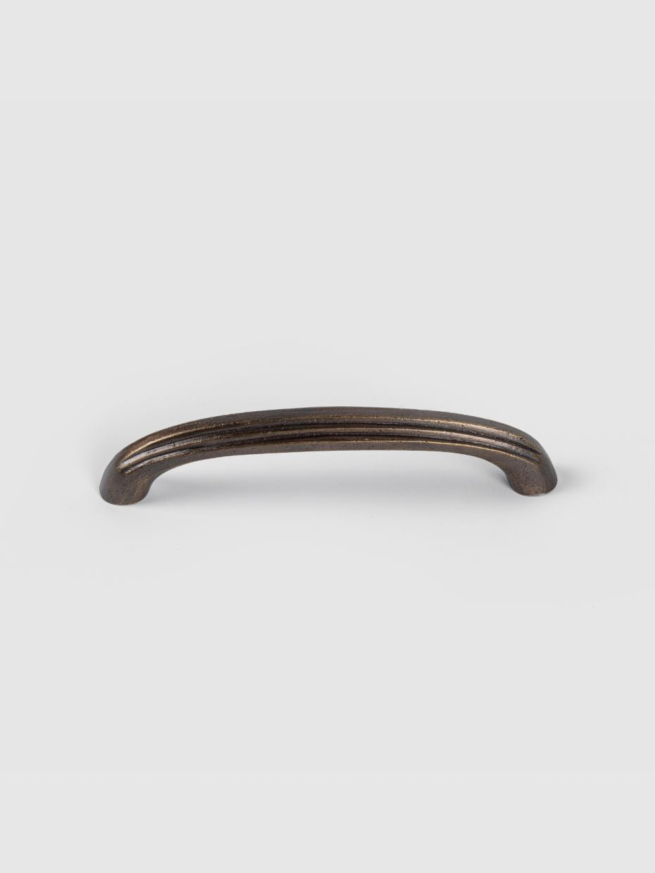 Art Deco Geometric Brass Drawer Pull · Small