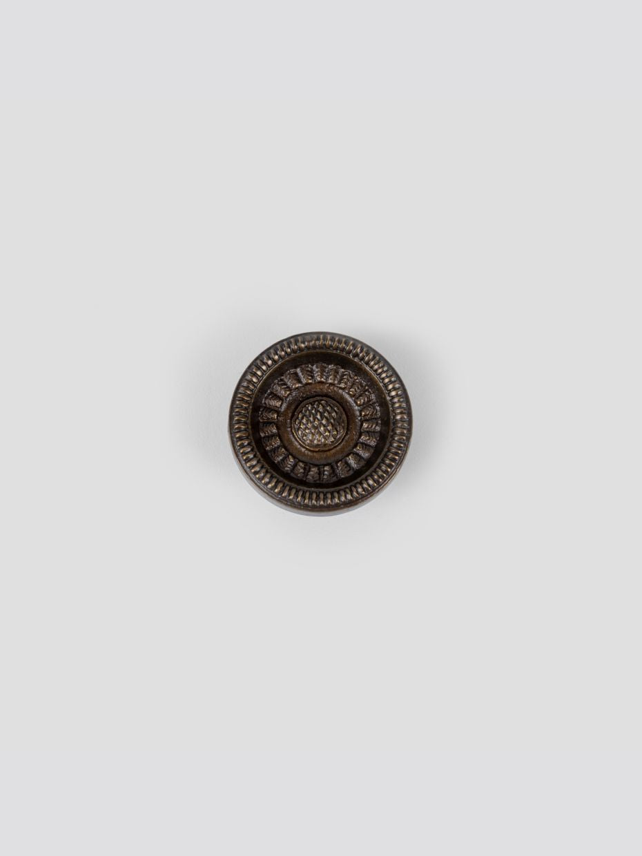 Bouton de meuble Empire en laiton massif
