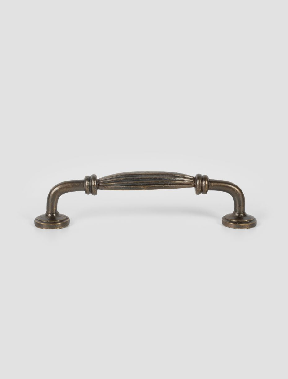 Art Deco Curved Brass Drawer Pull · Large