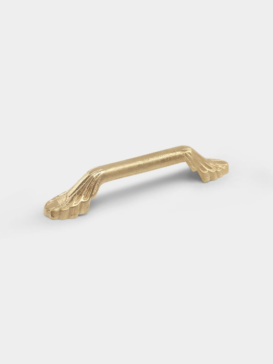 Art Nouveau Artisan Brass Cabinet Pull · Small