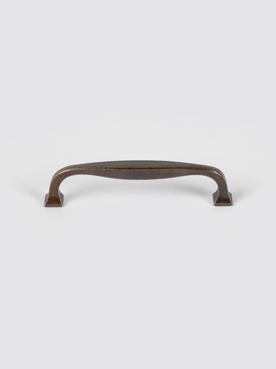 Modernist Architectural Brass Drawer Pull · Small