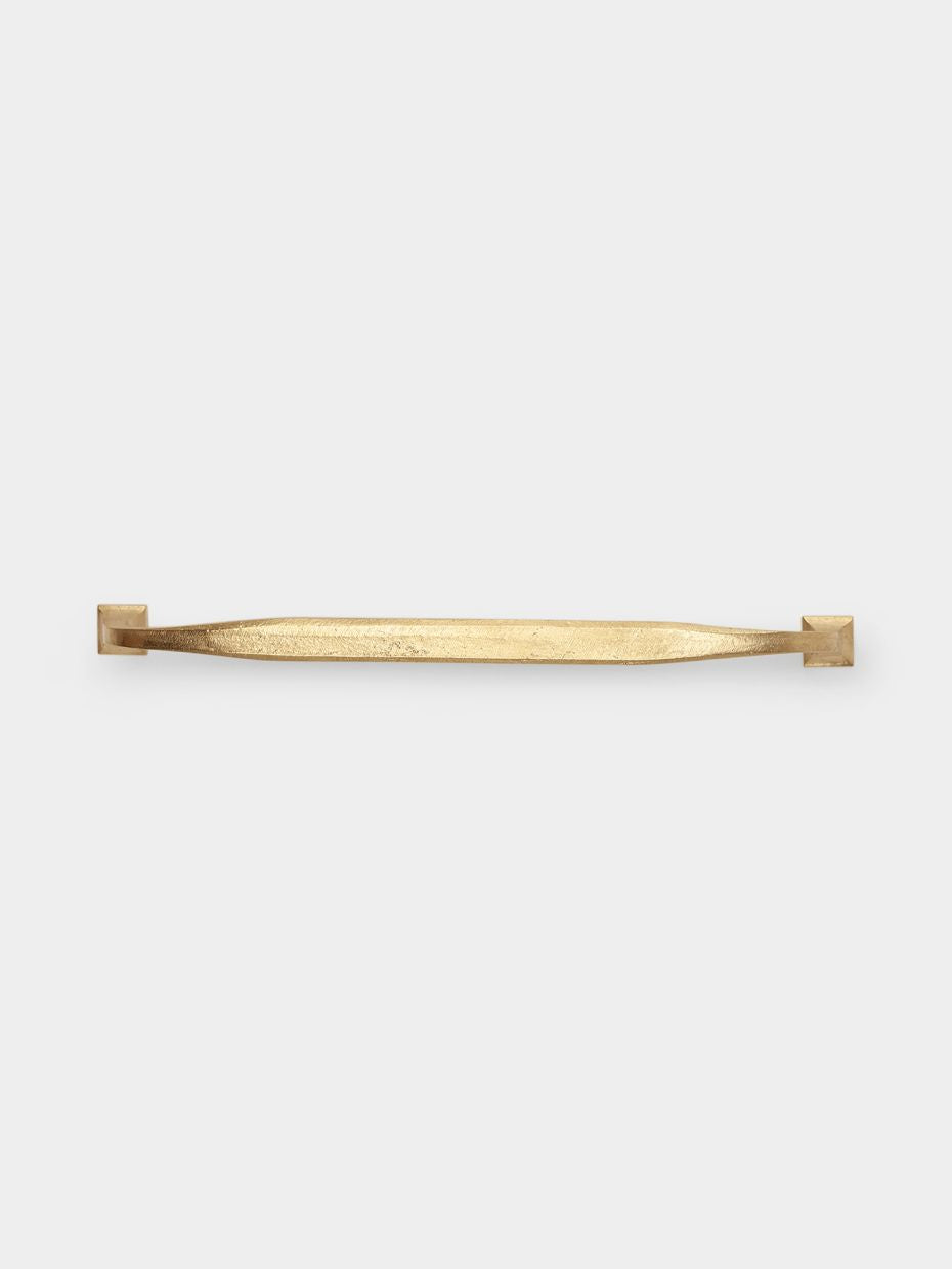 Modernist Architectural Brass Drawer Pull · Large