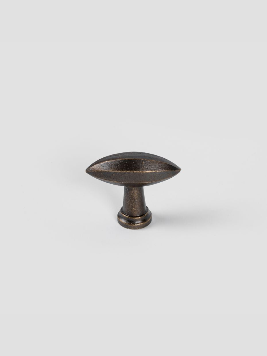 Art Deco French Brass Cabinet Knob · Small