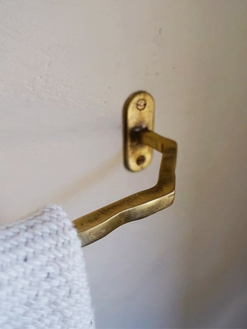 luxury bar towel hanger brass finish
