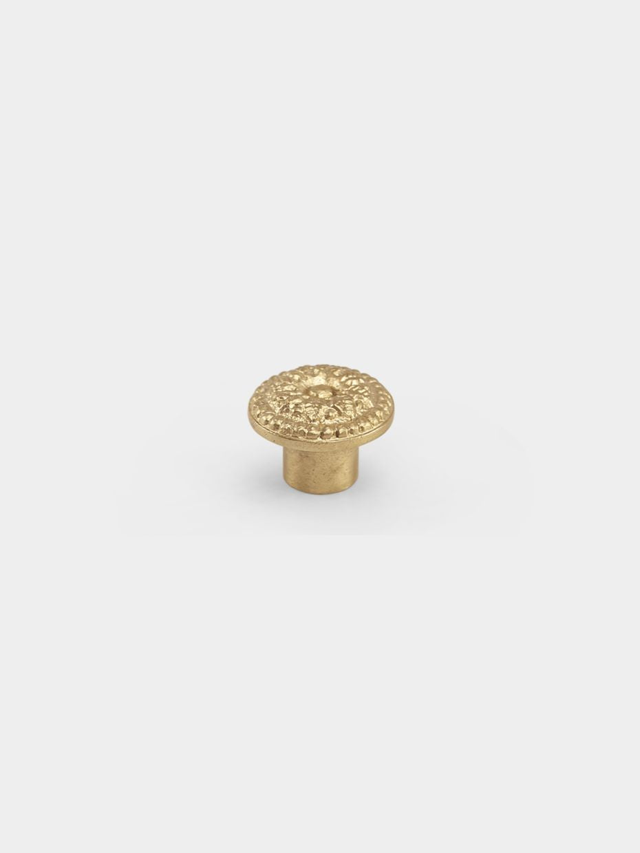 Art Nouveau French Brass Cabinet Knob · Small