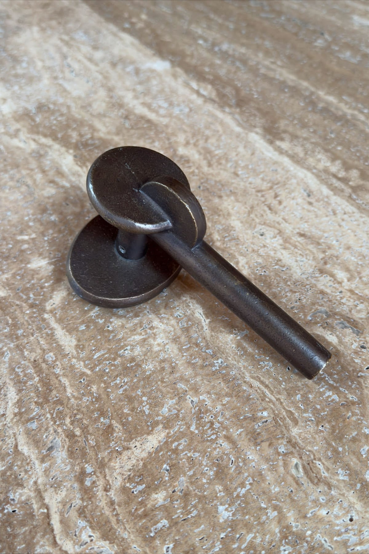 Solid Brass Door Lever Bronze 