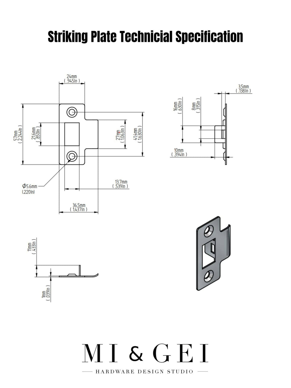 technical information of door latch