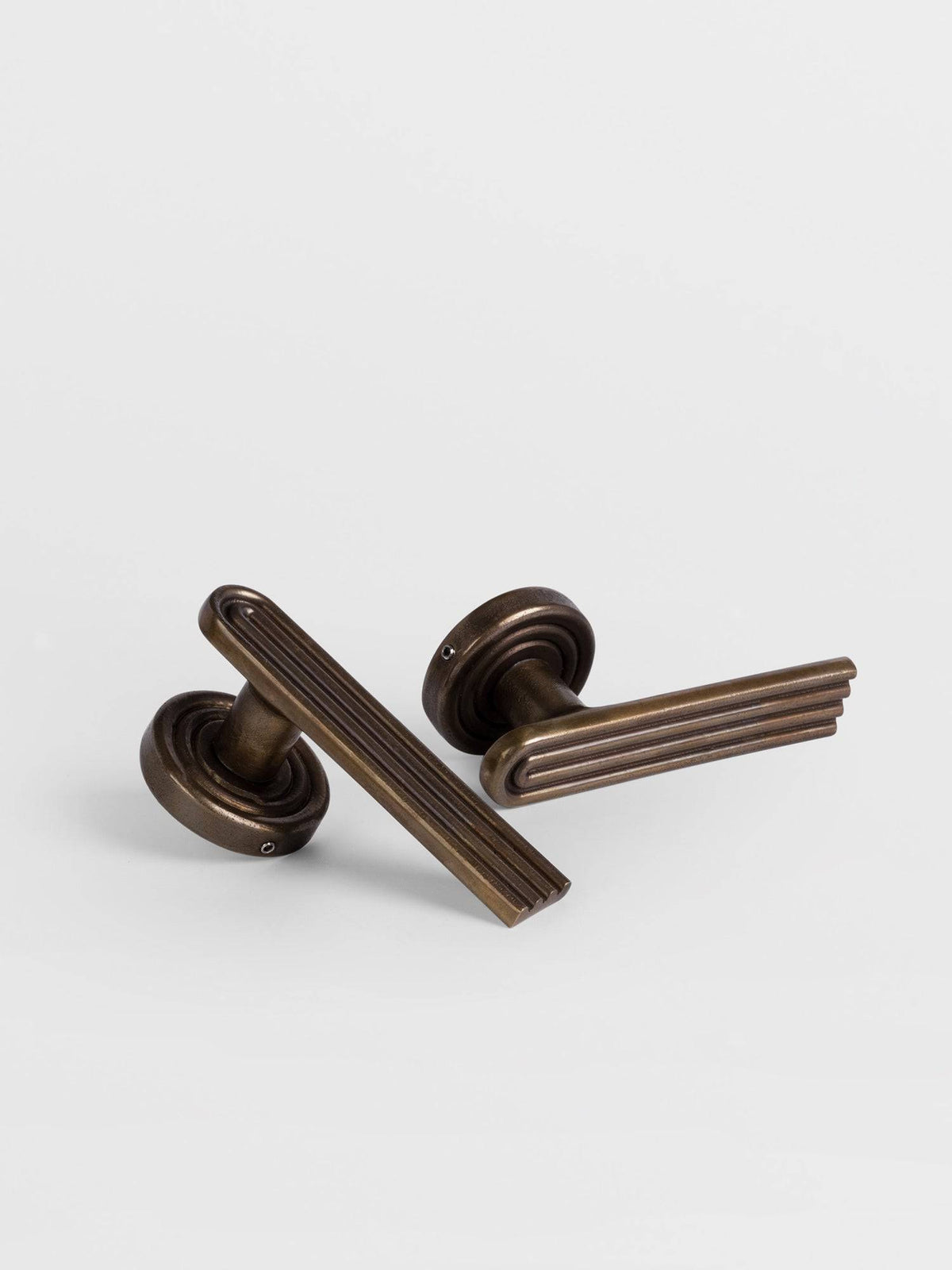 Sets of bronze passage door handle