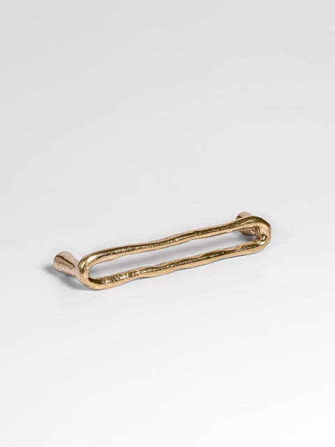 A natural brass Finish door pull