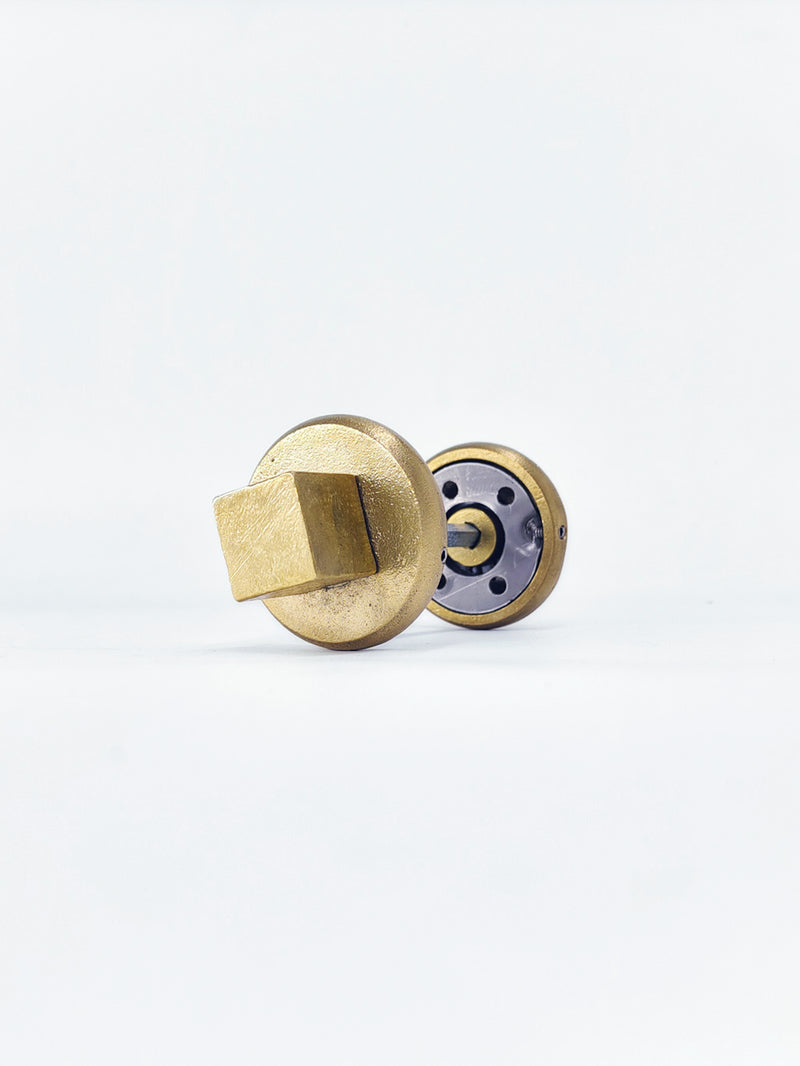 Privacy Thumbturn for Brass Door Lever