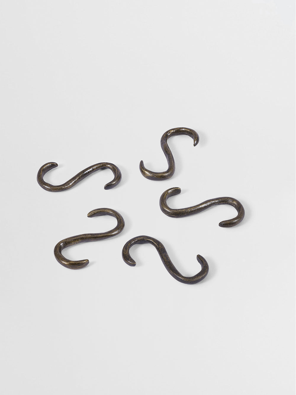 S-Hooks For Kitchen Rails N02 in Bronze finish | Mi&Gei