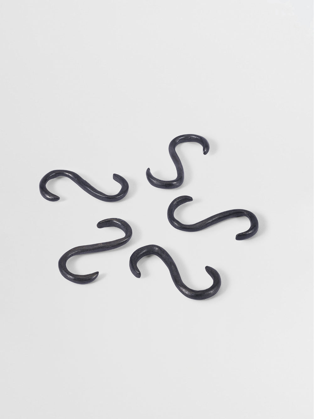S-Hooks For Kitchen Rails N02 in Carbon Black finish | Mi&Gei