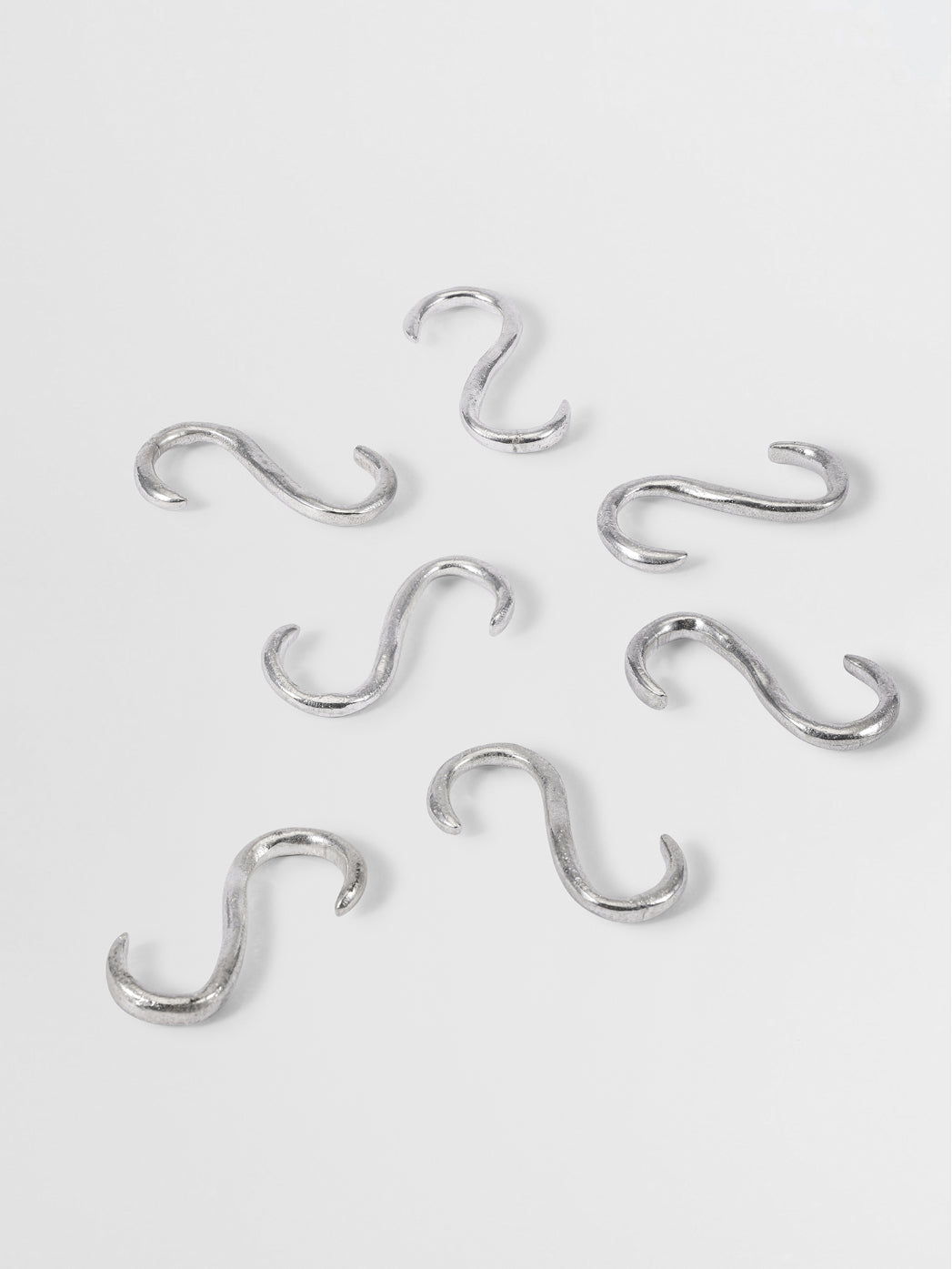 S-Hooks For Kitchen Rails N02 in Nickel finish | Mi&Gei