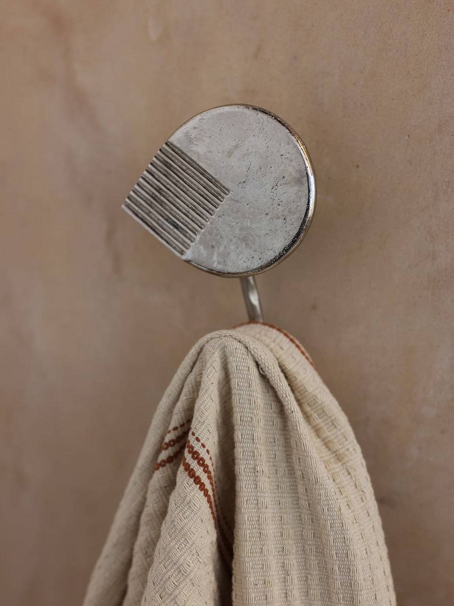 towel hanger with hook brass finish