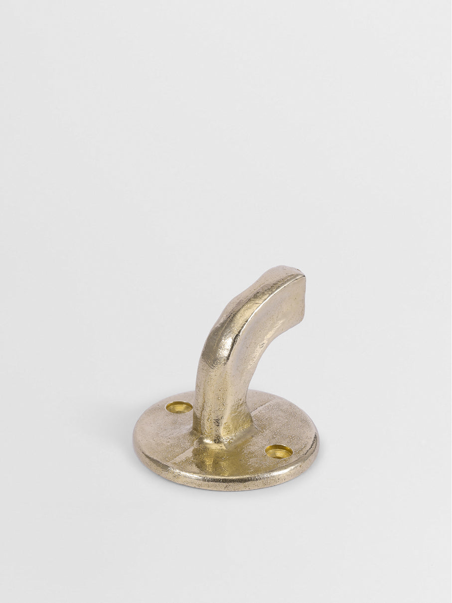 TOWEL HOOK HANGER Forme N°08 in Brass finish | Mi&Gei