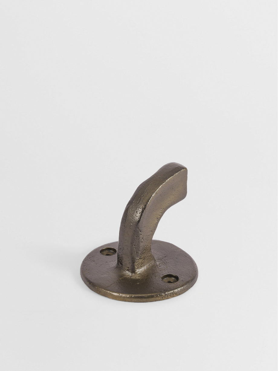 TOWEL HOOK HANGER Forme N°08 in Bronze finish | Mi&Gei